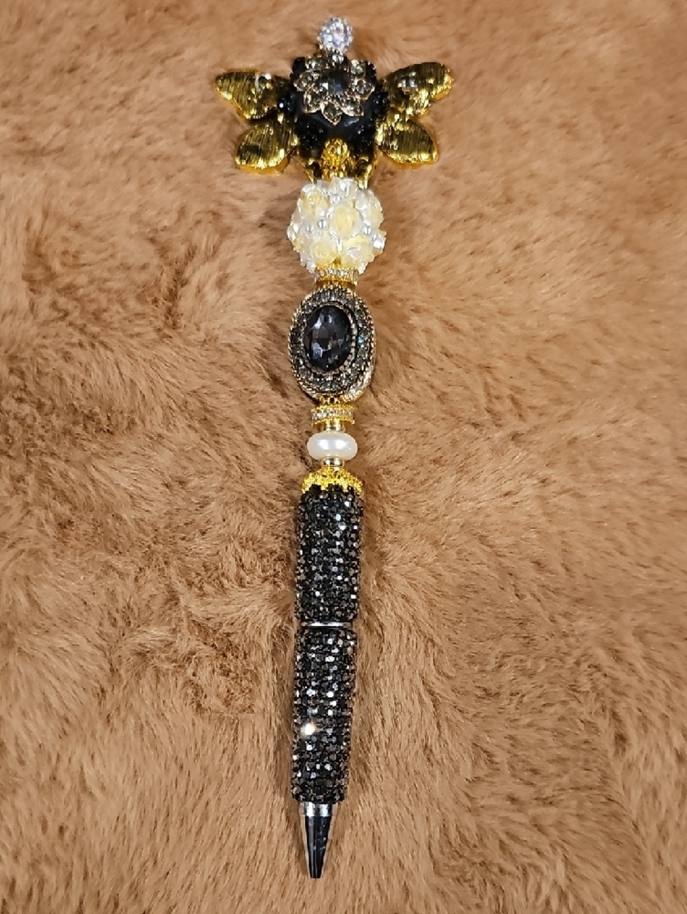 Bee Noir Luxe Rhinestone Pen - Picture 5 of 7